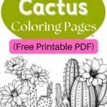 cactus coloring pages artsydee