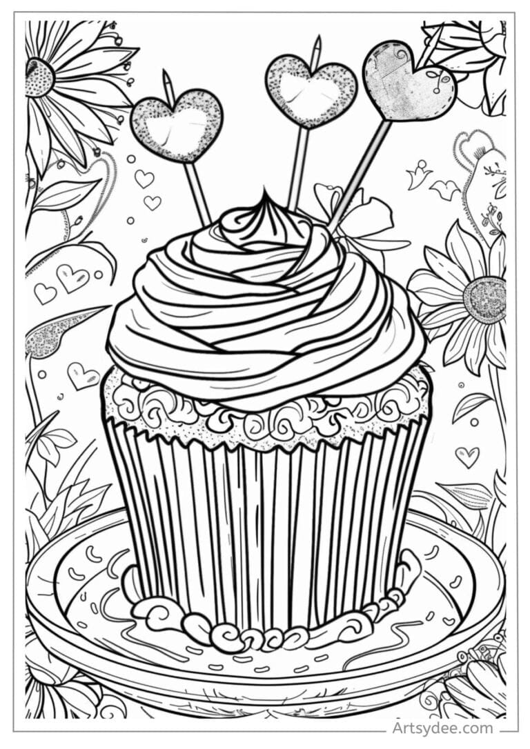 25+ Free Printable Cupcake Coloring Pages: Indulge Your Sweet Tooth ...