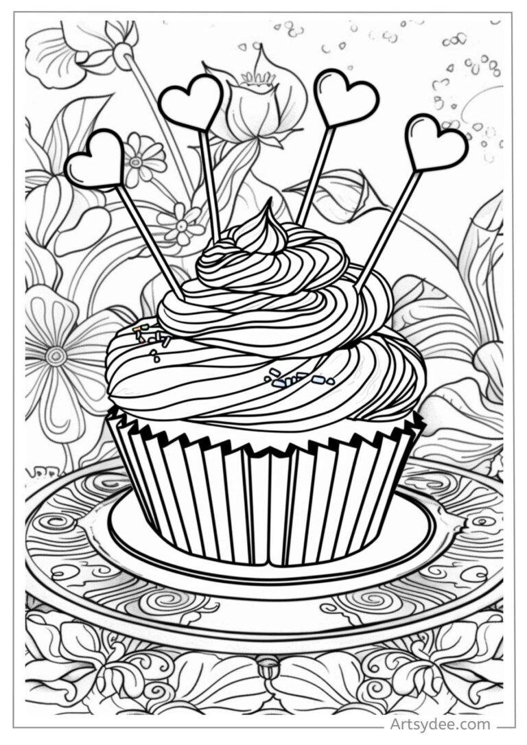 25+ Free Printable Cupcake Coloring Pages: Indulge Your Sweet Tooth ...