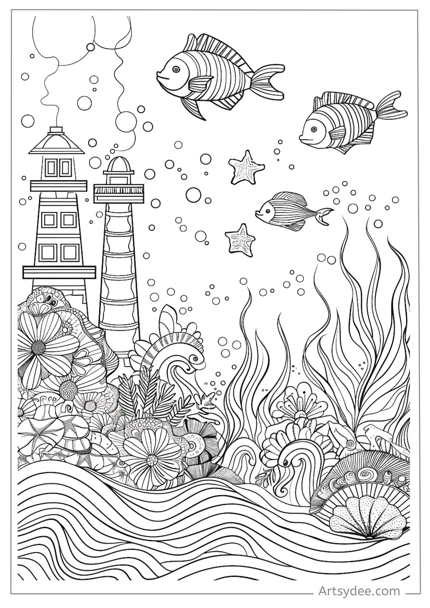 Obsessed with the Ocean? 🌊 Dive Into 30+ FREE Printable Ocean Coloring ...