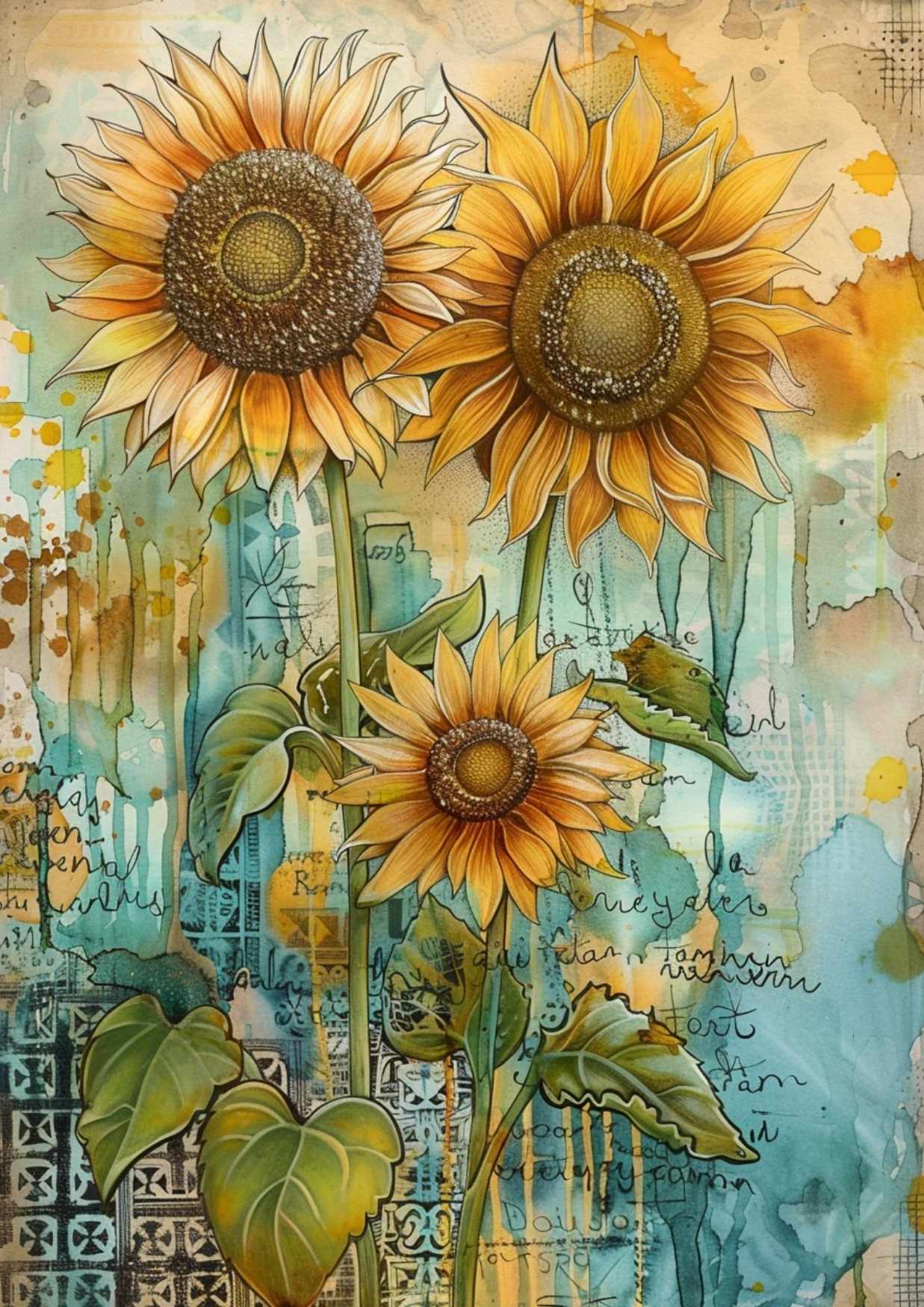 Sunflowers & Sunshine: Your Watercolor Sunflower Guide to Painting ...