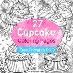 cupcake coloring pages pins