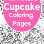 cupcake coloring pages pins