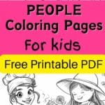 people coloring pages Artsydee