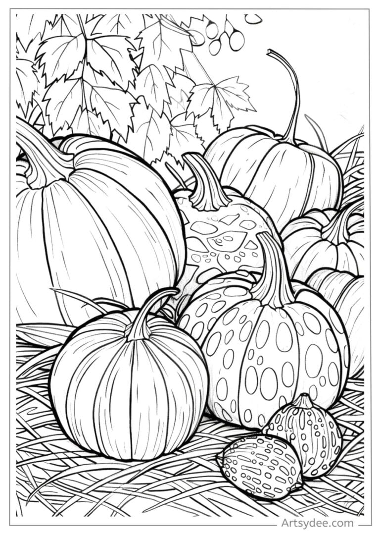 Fall into Creativity: 60+ Free Fall Coloring Pages for Adults ...