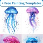 watercolor jellyfish