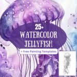 watercolor jellyfish