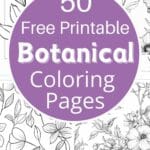 botanical coloring pages