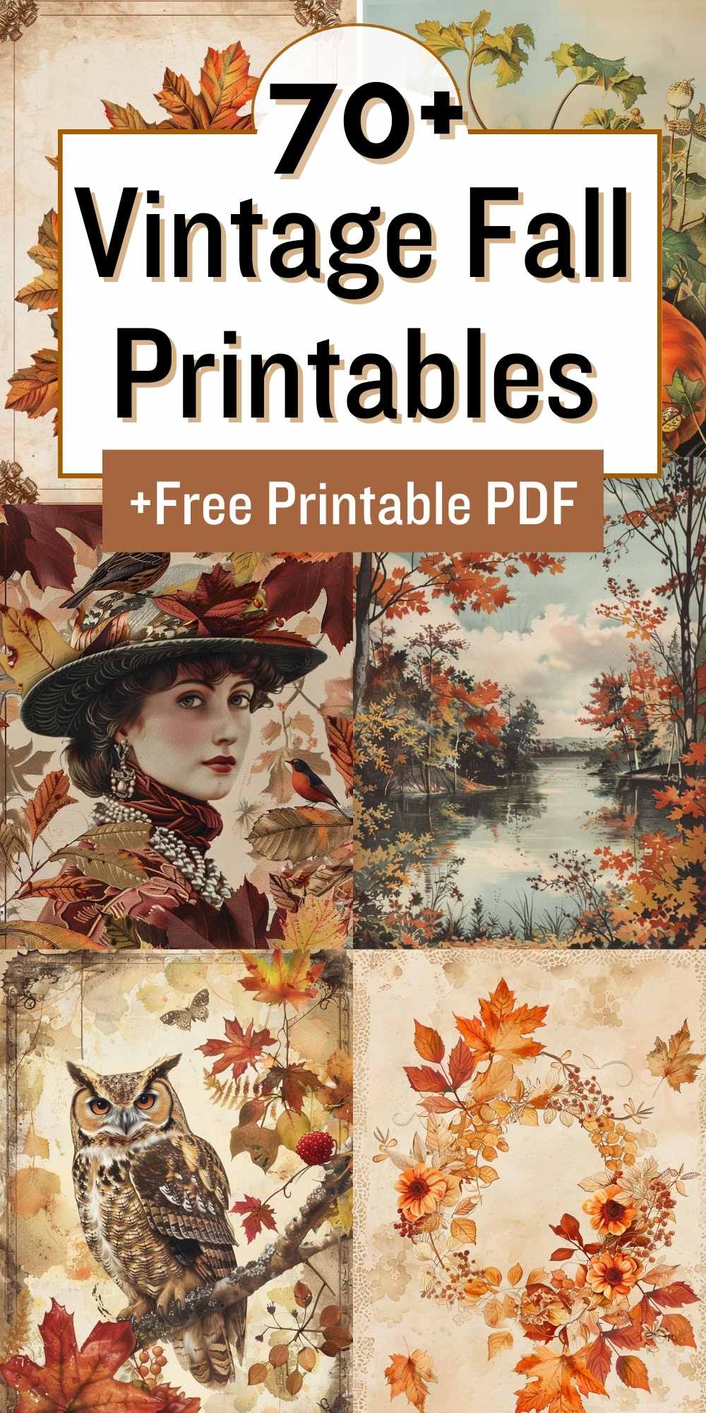 Vintage Fall Botanicals: 70+ FREE Printable Wall Art for Autumn Vibes