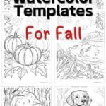 Fall Watercolor Templates