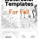 Fall Watercolor Templates