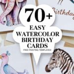 easy watercolor birthday cards