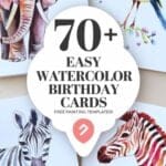 easy watercolor birthday cards