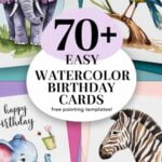 easy watercolor birthday cards