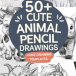 cute animal pencil drawings