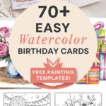 easy watercolor birthday cards