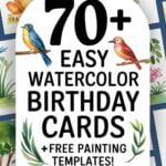 easy watercolor birthday cards