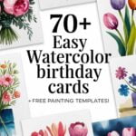 easy watercolor birthday cards