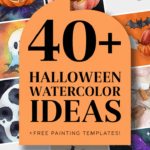 halloween watercolor ideas