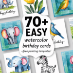 easy watercolor birthday cards