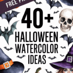 halloween watercolor ideas