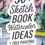 sketch book watercolor ideas