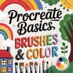 procreate for beginners for tutorial & free procreate brushes