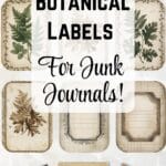 vintage junk journal labels