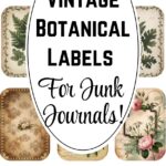 vintage junk journal labels